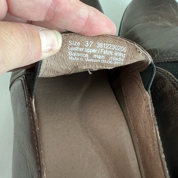 Dansko Robin Brown Leather Slip on Shoes EUR 37 Womens Size 6.5-7 Casual Bootie - Picture 6 of 9